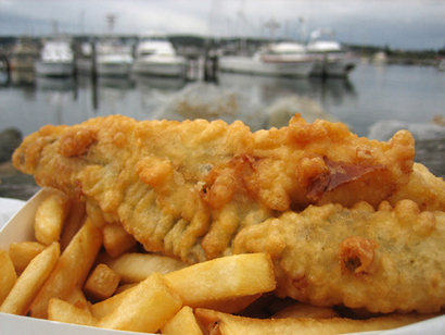 fish n chips Impossible food wine pairing: fish and chips!