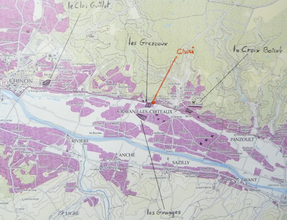 Domaine Baudry Chinon map
